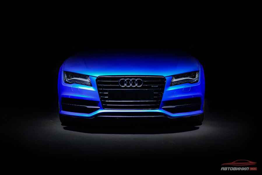 Audi A7 синий мат